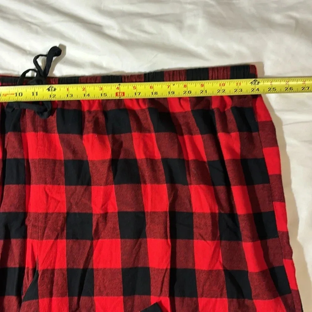 Wondershop -Womens Holiday Buffalo Check Plaid Flannel Pajama Set 3X